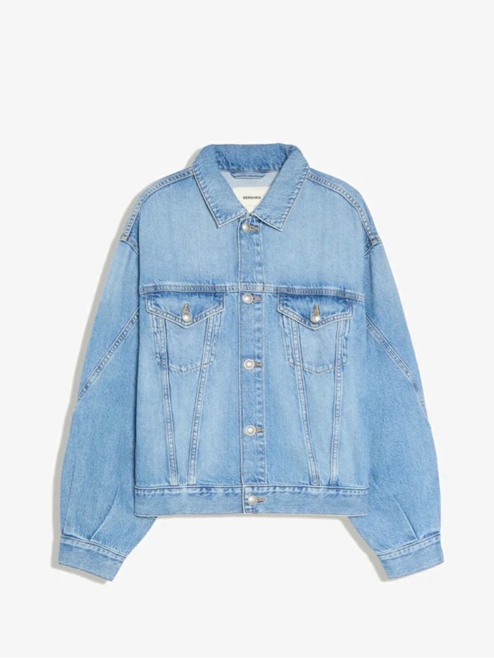 Oversized Denim Jacket - Light Blue